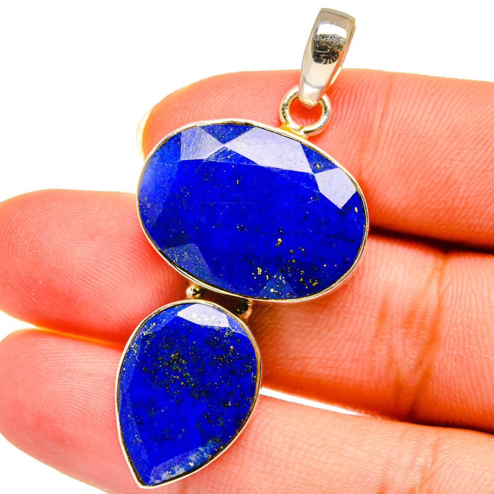 Lapis Lazuli Pendants handcrafted by Anasilvercos - PD14457