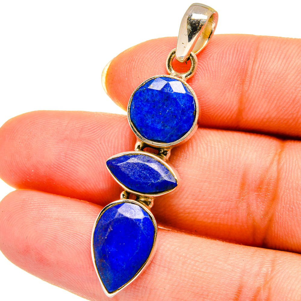 Lapis Lazuli Pendants handcrafted by Anasilvercos - PD14462