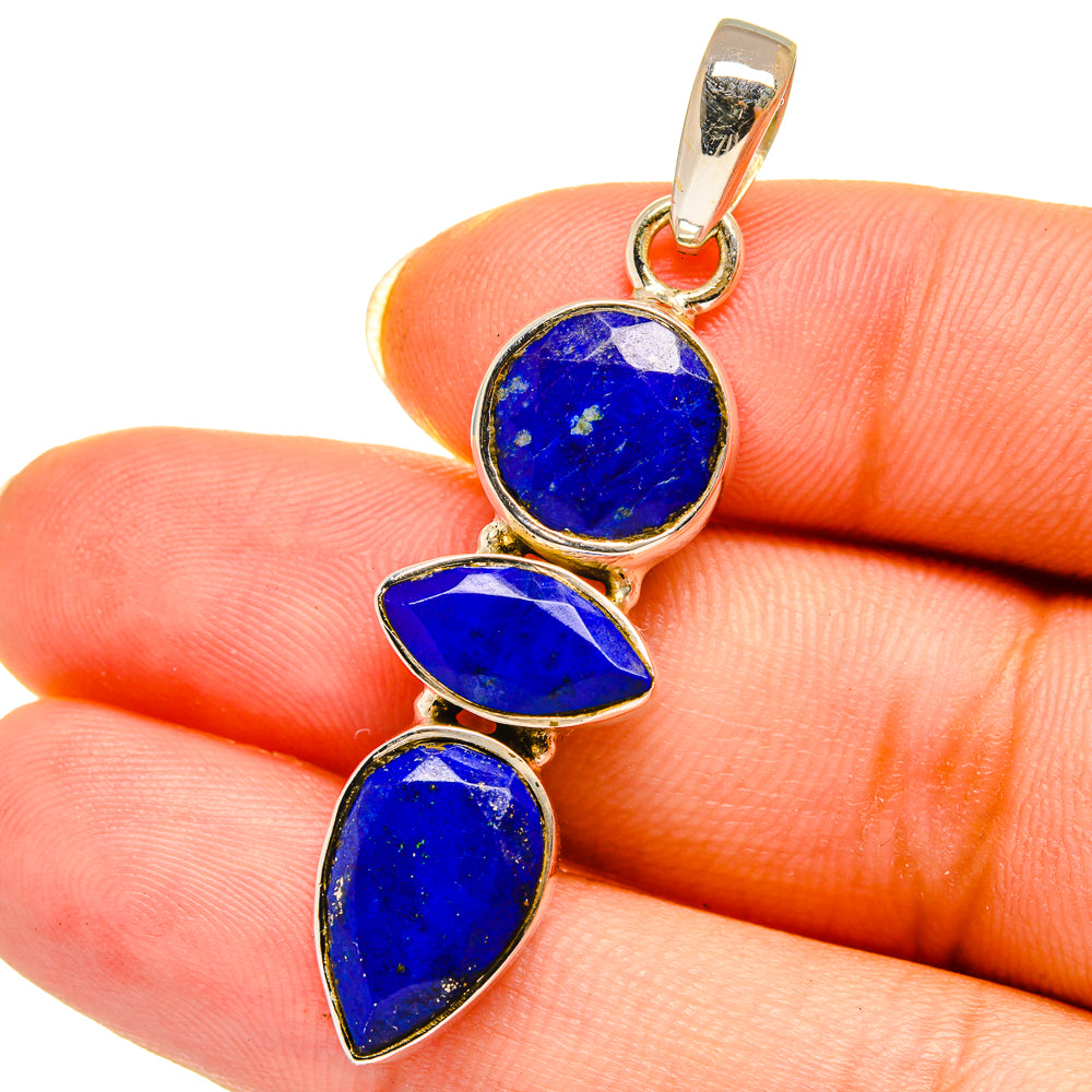 Lapis Lazuli Pendants handcrafted by Anasilvercos - PD14463