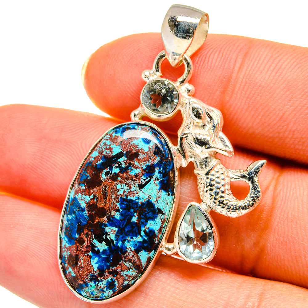 Shattuckite Pendants handcrafted by Anasilvercos - PD14474