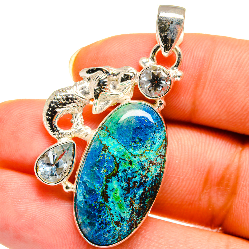 Shattuckite Pendants handcrafted by Anasilvercos - PD14478
