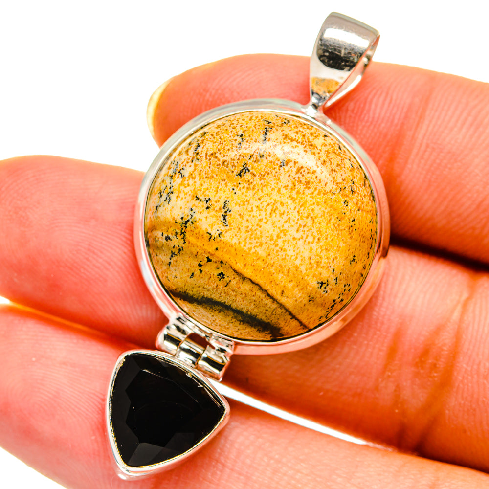Picture Jasper Pendants handcrafted by Anasilvercos - PD14481