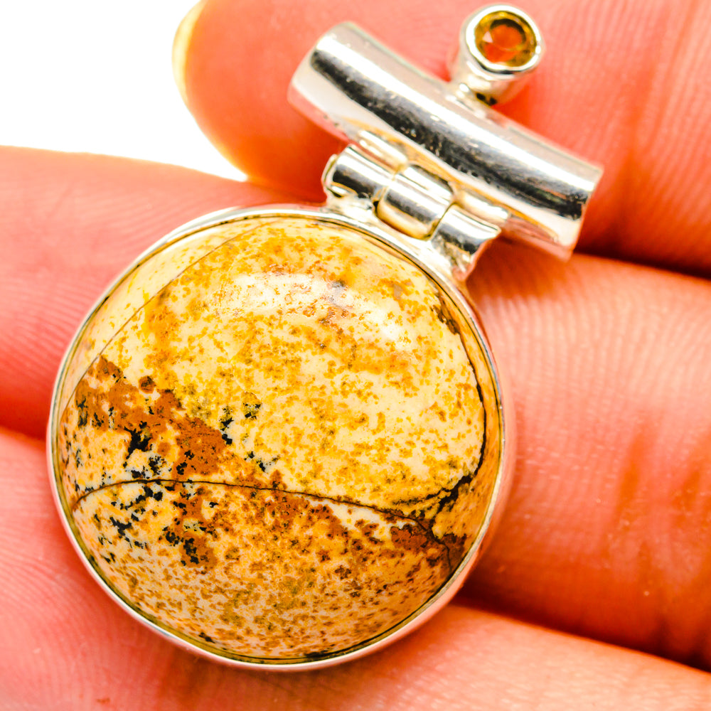 Picture Jasper Pendants handcrafted by Anasilvercos - PD14482