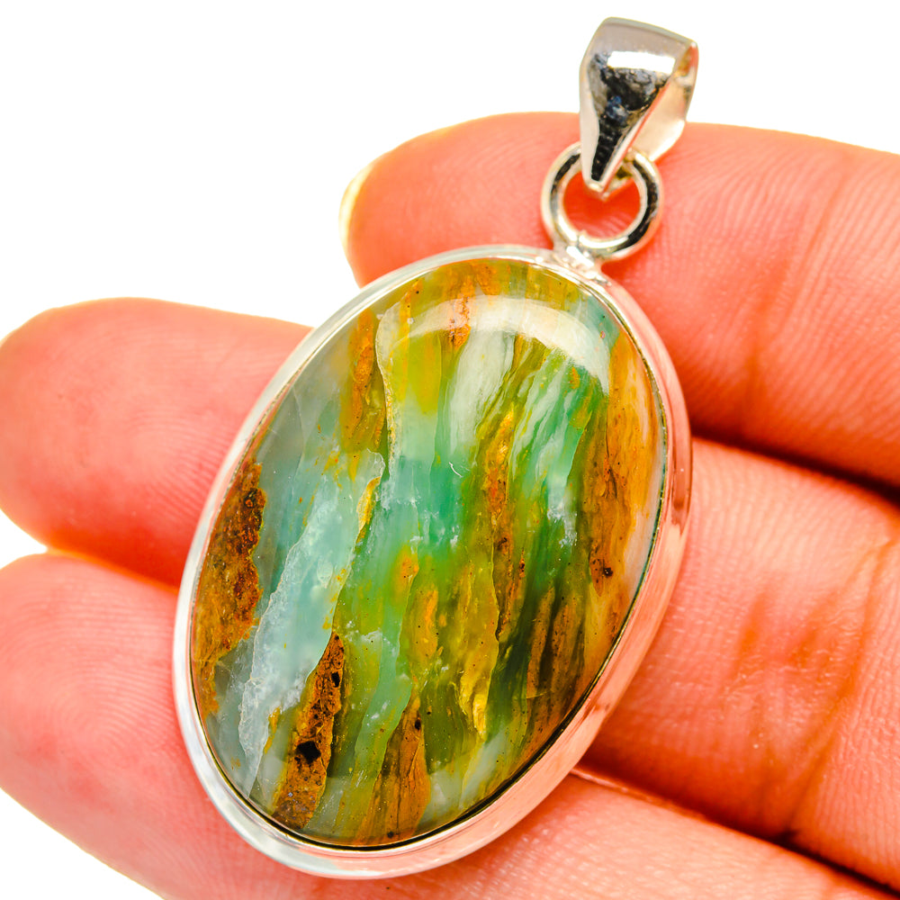 Peruvian Opal Pendants handcrafted by Anasilvercos - PD14484