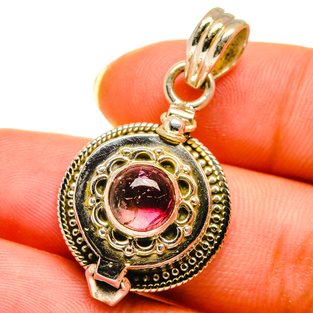 Pink Tourmaline Pendants handcrafted by Anasilvercos - PD14498