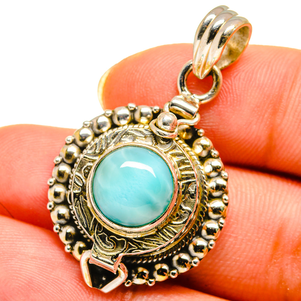 Larimar Pendants handcrafted by Anasilvercos - PD14502