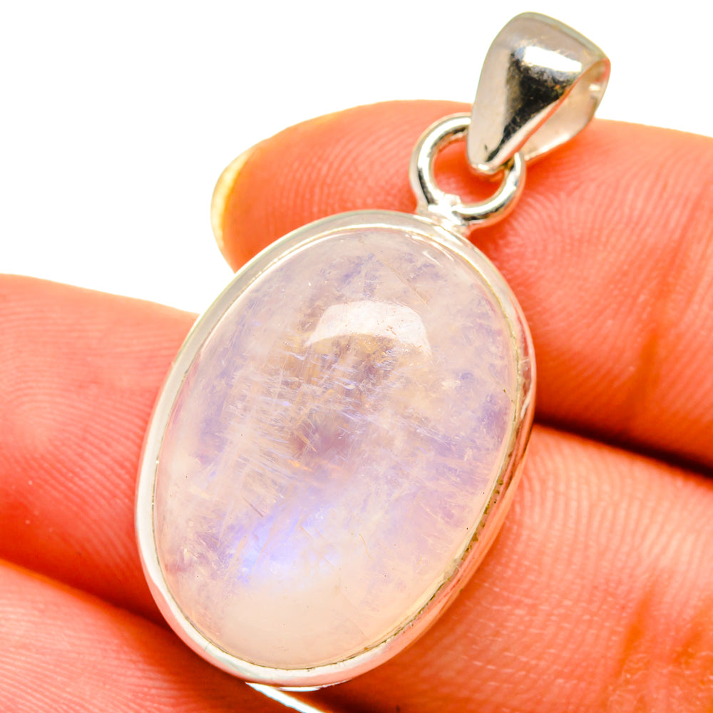 Rainbow Moonstone Pendants handcrafted by Anasilvercos - PD14511