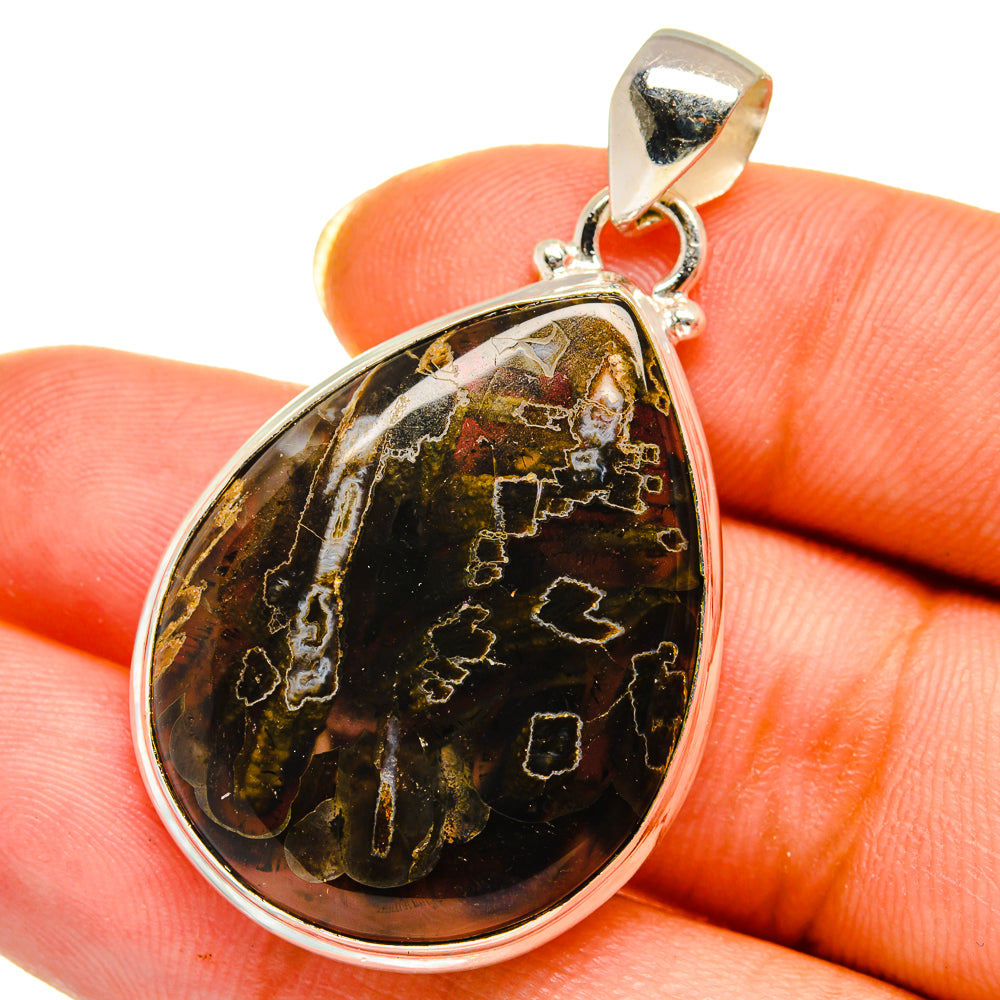 Turkish Tube Agate Pendants handcrafted by Anasilvercos - PD14514
