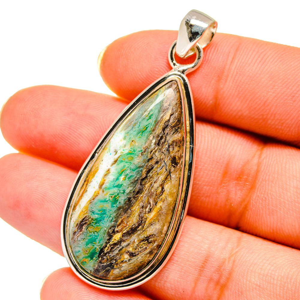 Peruvian Opal Pendants handcrafted by Anasilvercos - PD14517