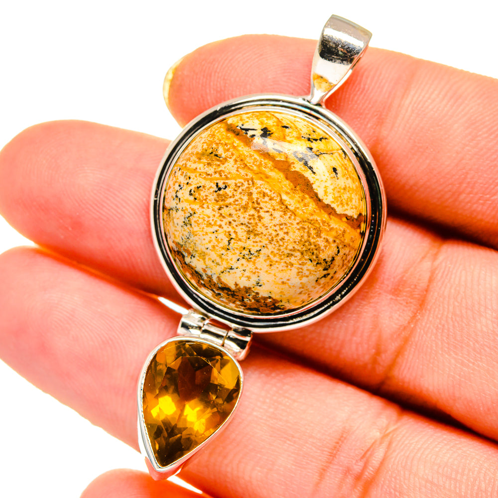Picture Jasper Pendants handcrafted by Anasilvercos - PD14554