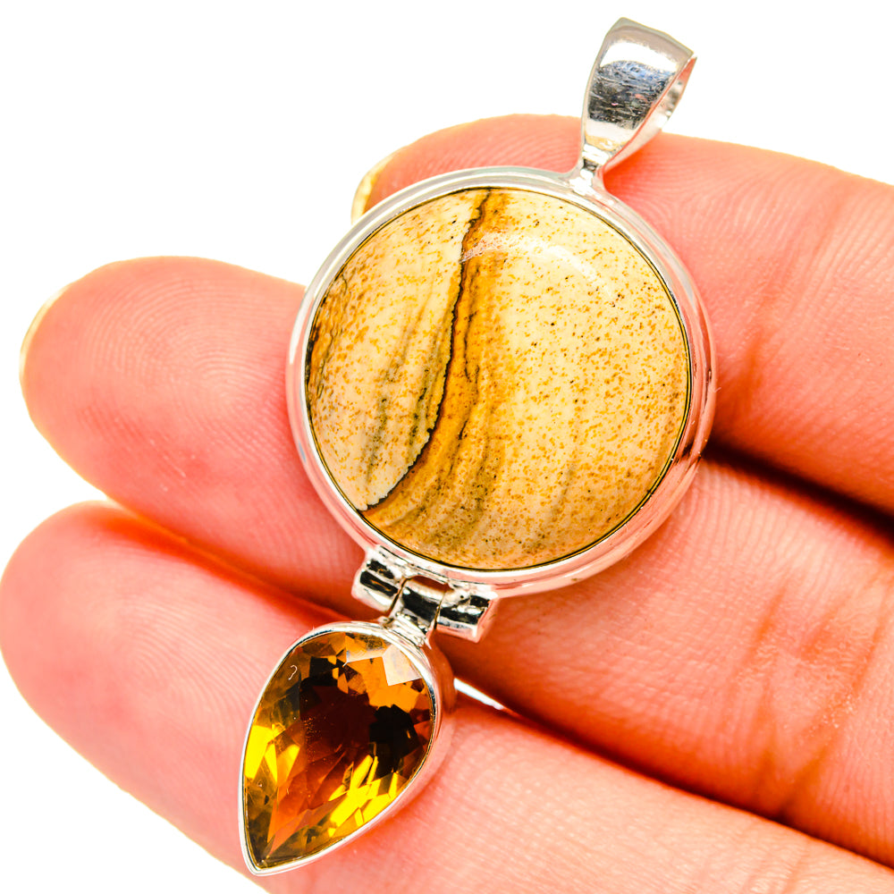 Picture Jasper Pendants handcrafted by Anasilvercos - PD14557