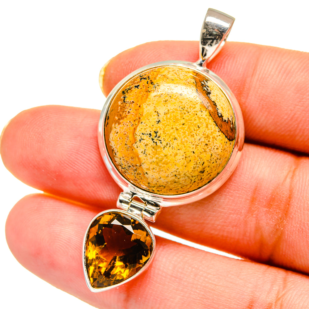 Picture Jasper Pendants handcrafted by Anasilvercos - PD14560