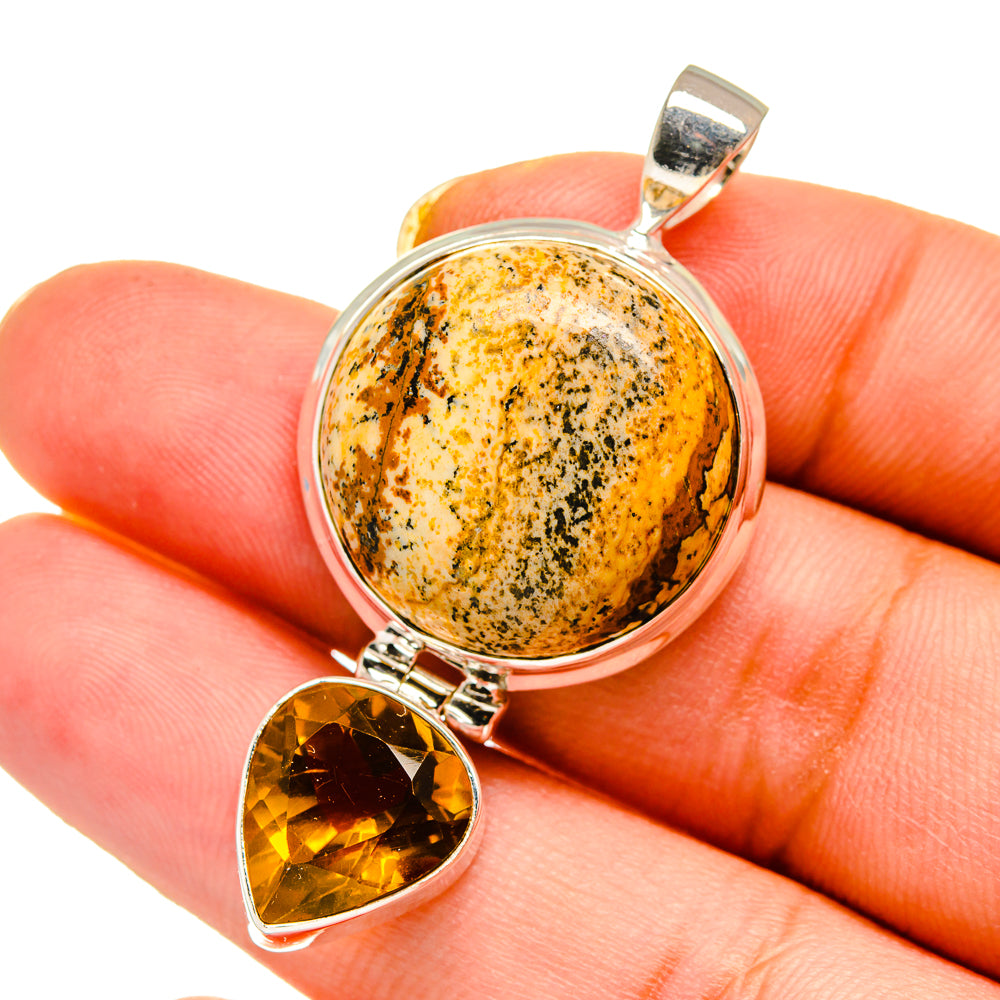 Picture Jasper Pendants handcrafted by Anasilvercos - PD14562