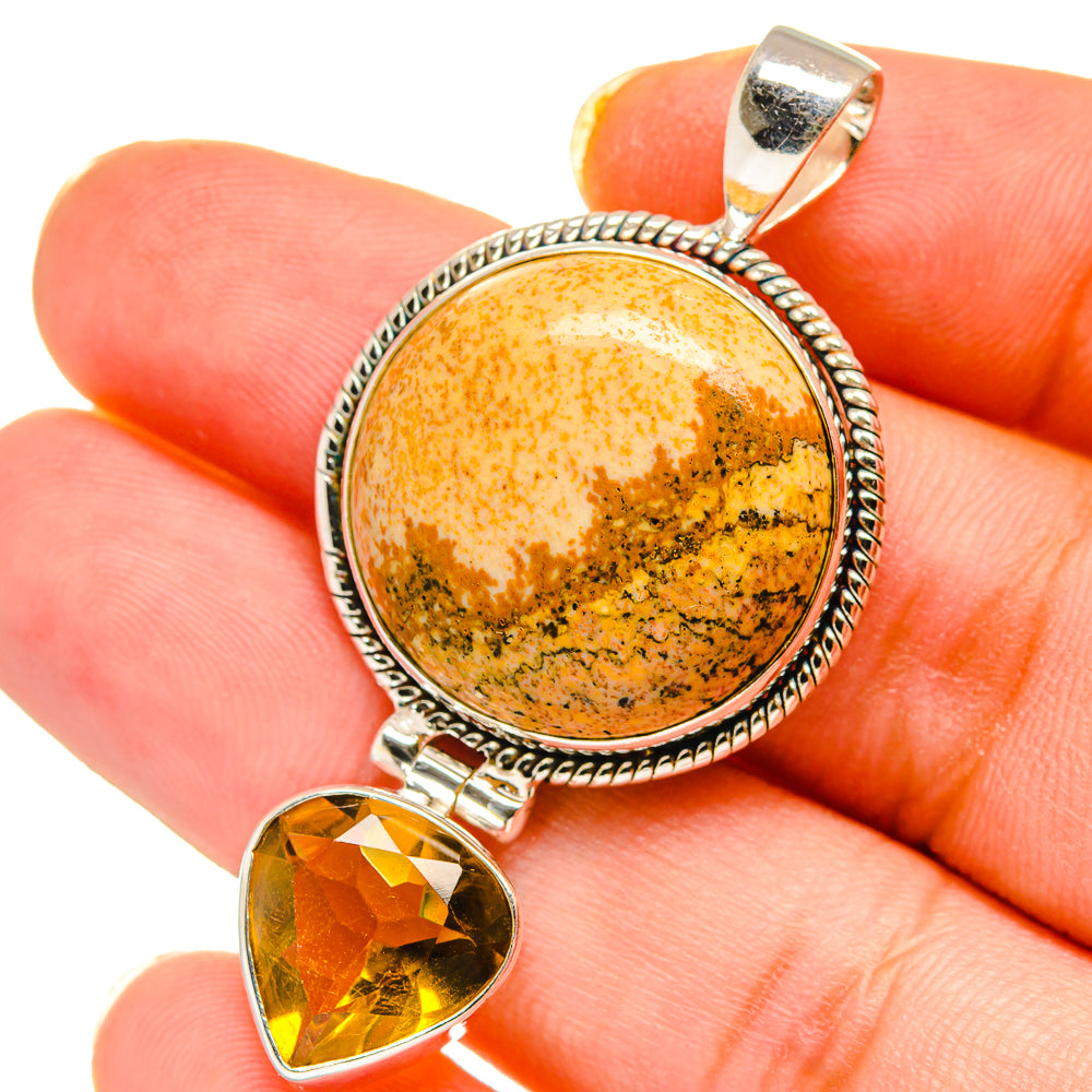 Picture Jasper Pendants handcrafted by Anasilvercos - PD14563