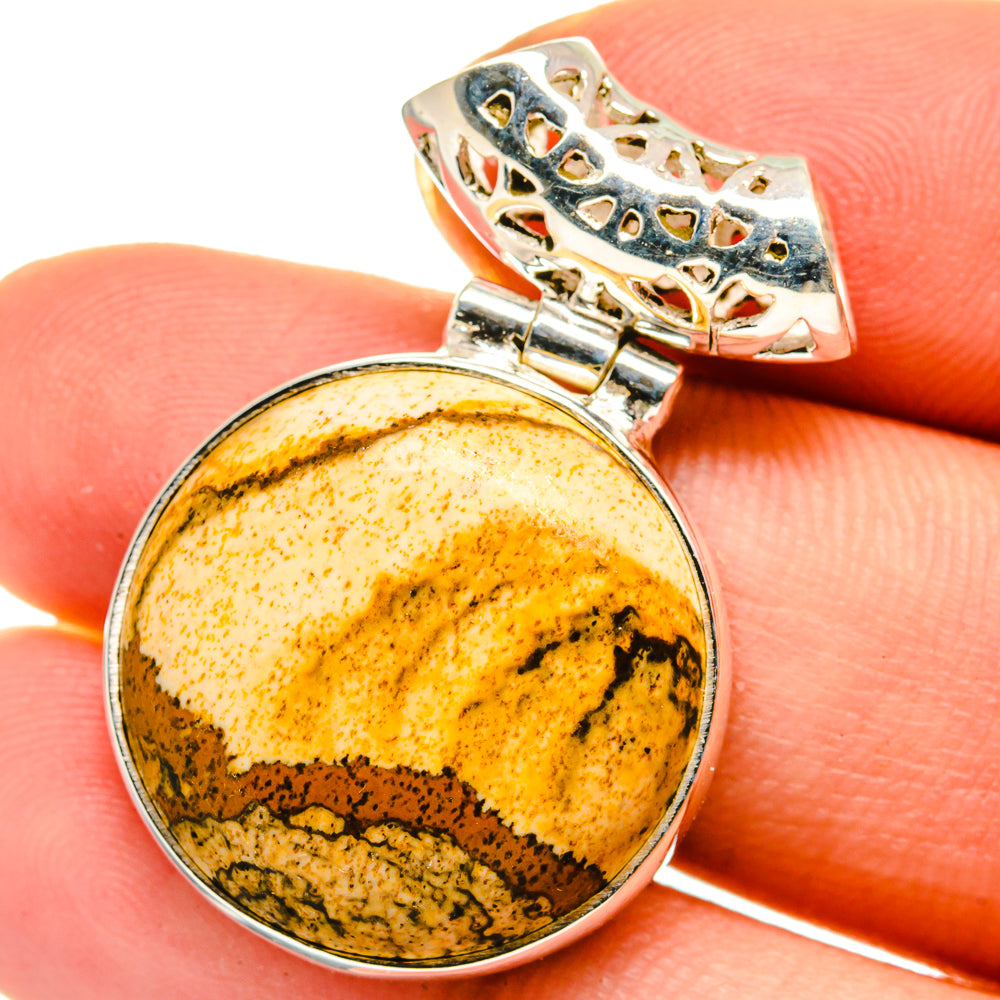 Picture Jasper Pendants handcrafted by Anasilvercos - PD14568