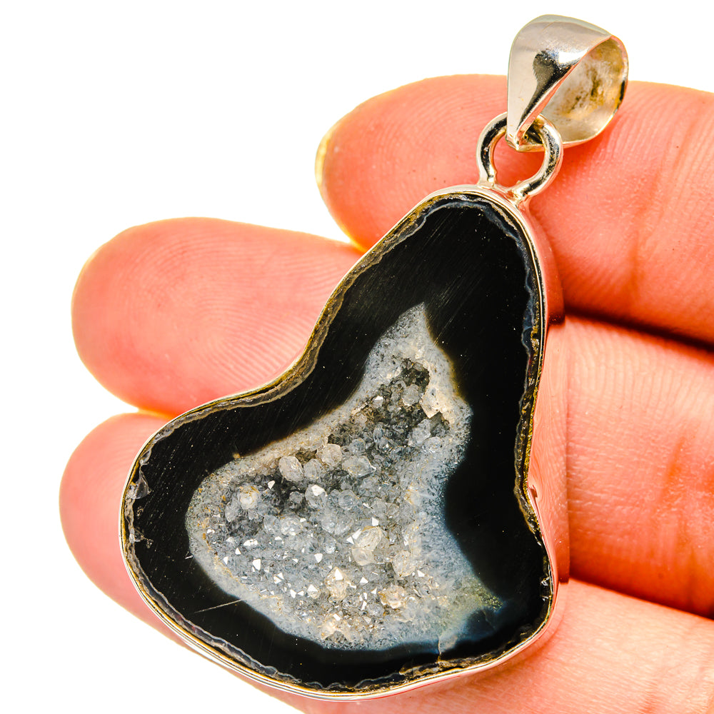 Coconut Geode Slice Pendants handcrafted by Anasilvercos - PD14577