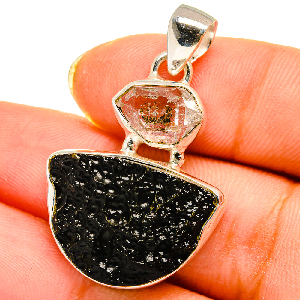Tektite Pendants handcrafted by Anasilvercos - PD14578