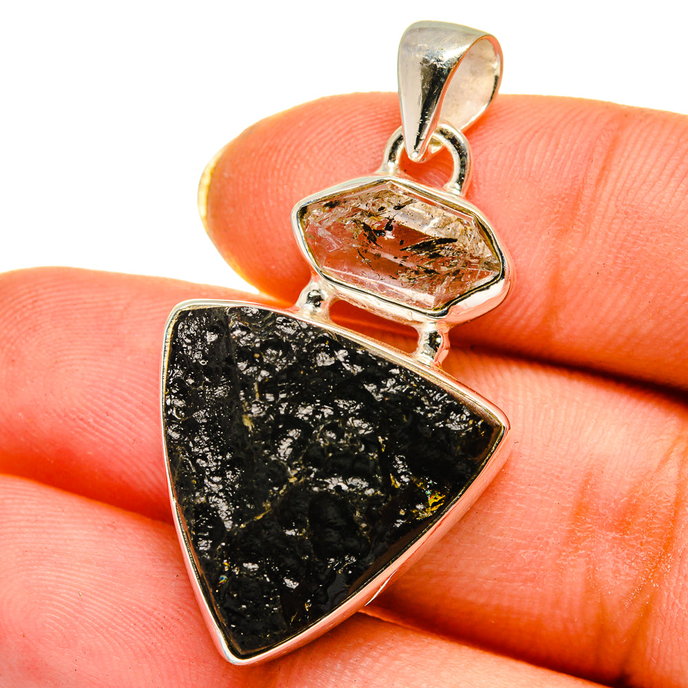 Tektite Pendants handcrafted by Anasilvercos - PD14579