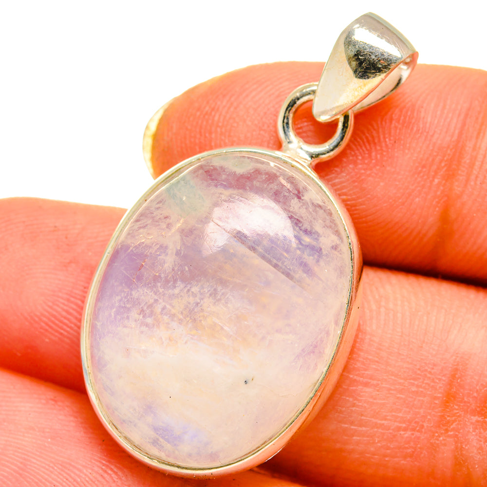 Rainbow Moonstone Pendants handcrafted by Anasilvercos - PD14613
