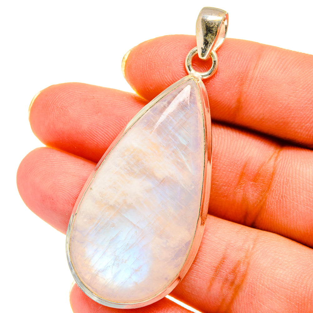 Rainbow Moonstone Pendants handcrafted by Anasilvercos - PD14614
