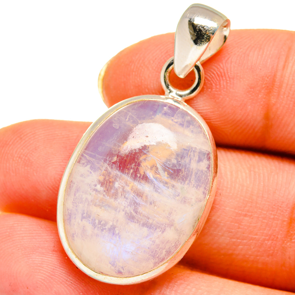 Rainbow Moonstone Pendants handcrafted by Anasilvercos - PD14618