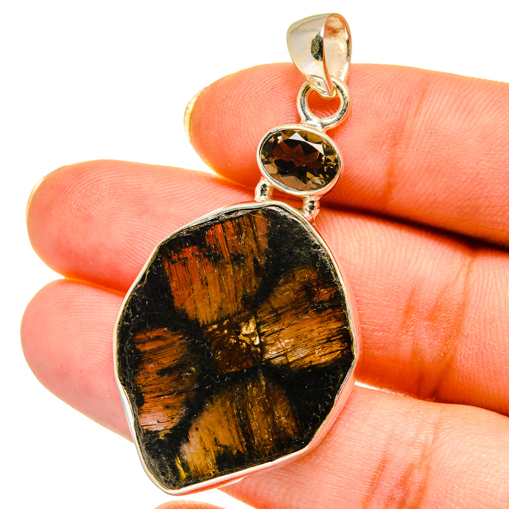 Chiastolite Pendants handcrafted by Anasilvercos - PD14624