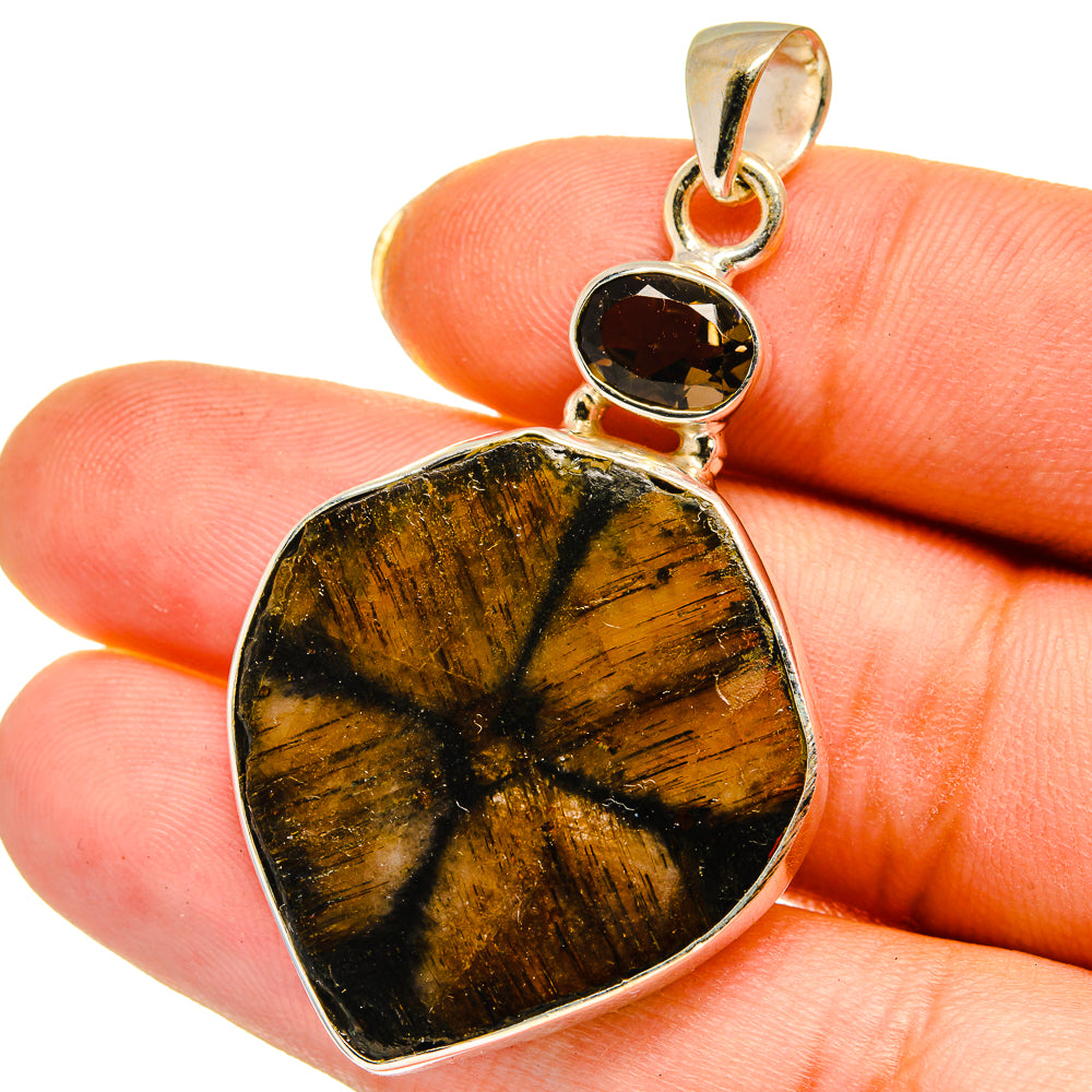 Chiastolite Pendants handcrafted by Anasilvercos - PD14625