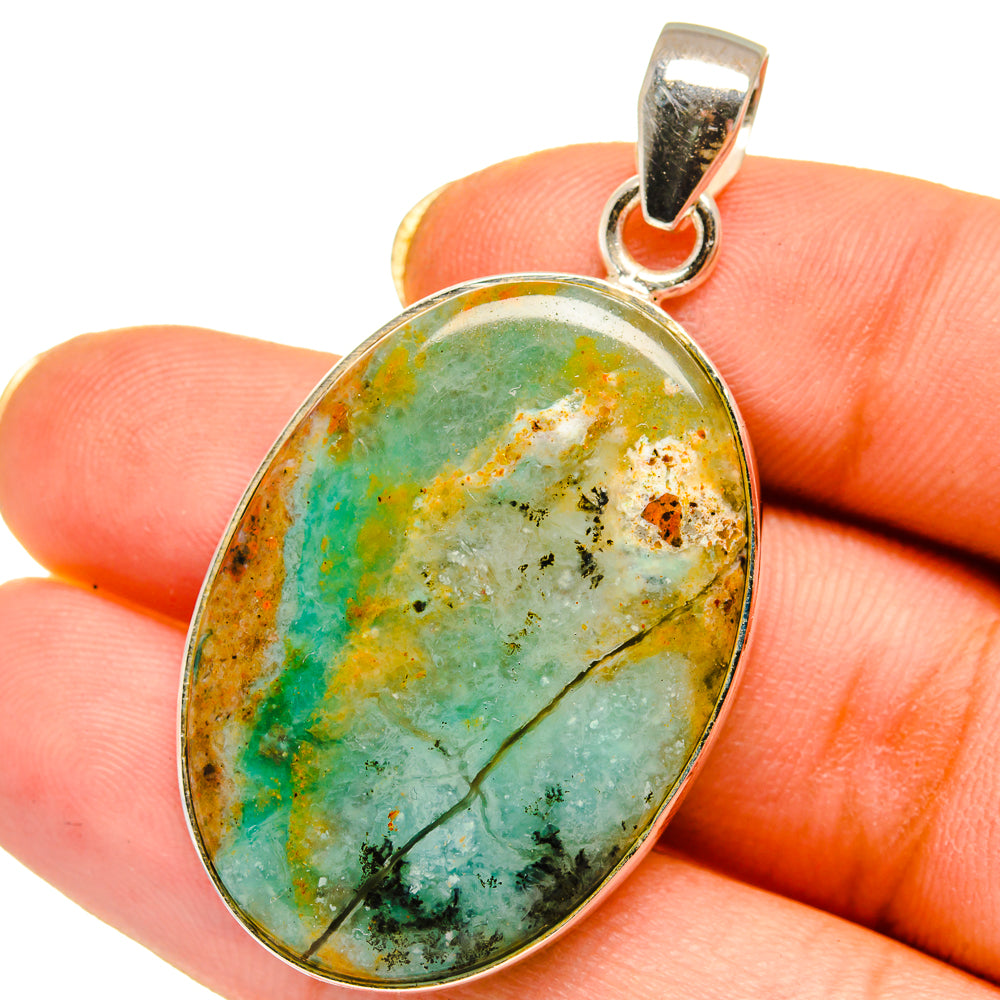 Peruvian Opal Pendants handcrafted by Anasilvercos - PD14648