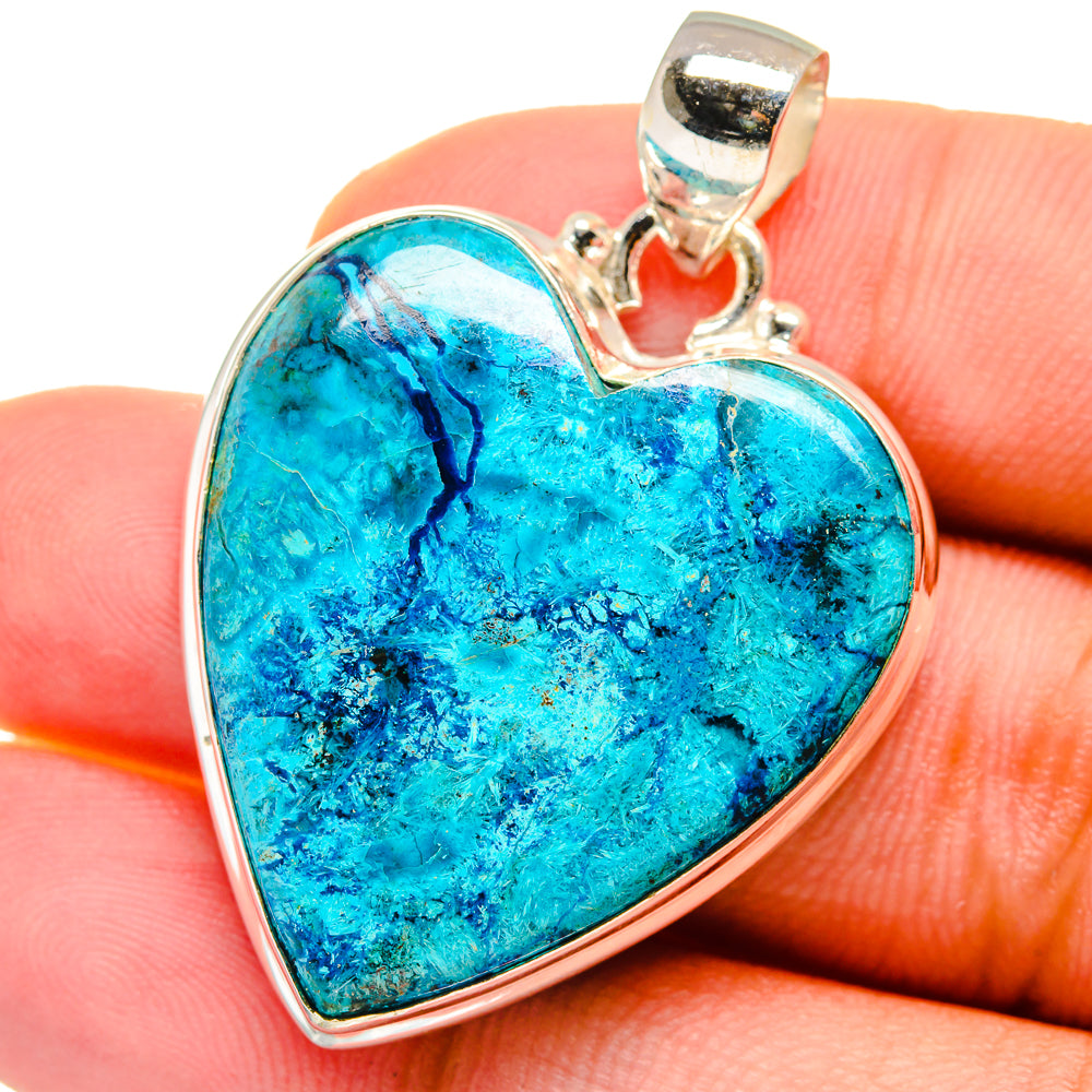 Chrysocolla Pendants handcrafted by Anasilvercos - PD14654
