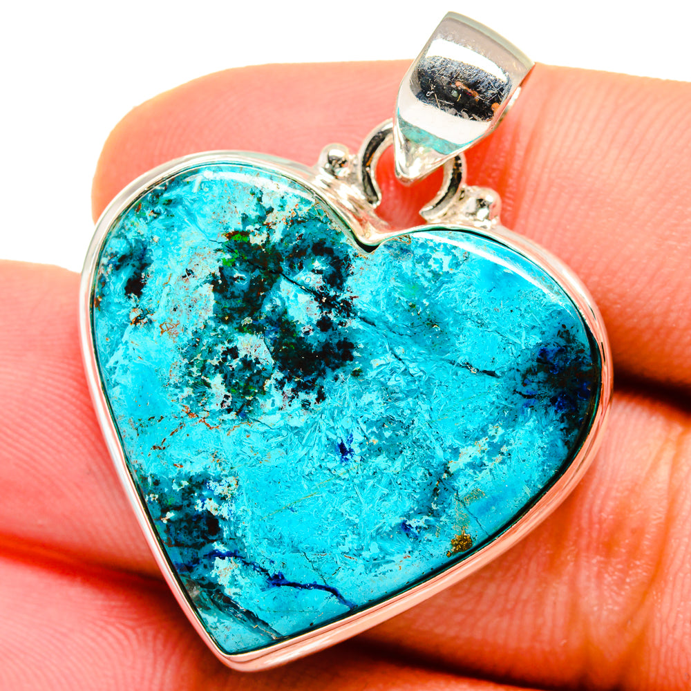 Chrysocolla Pendants handcrafted by Anasilvercos - PD14655