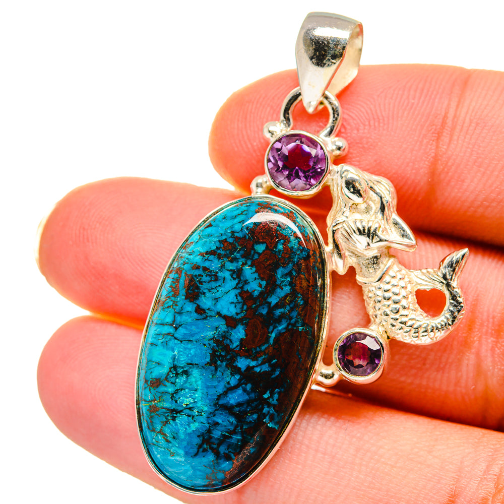 Shattuckite Pendants handcrafted by Anasilvercos - PD14656
