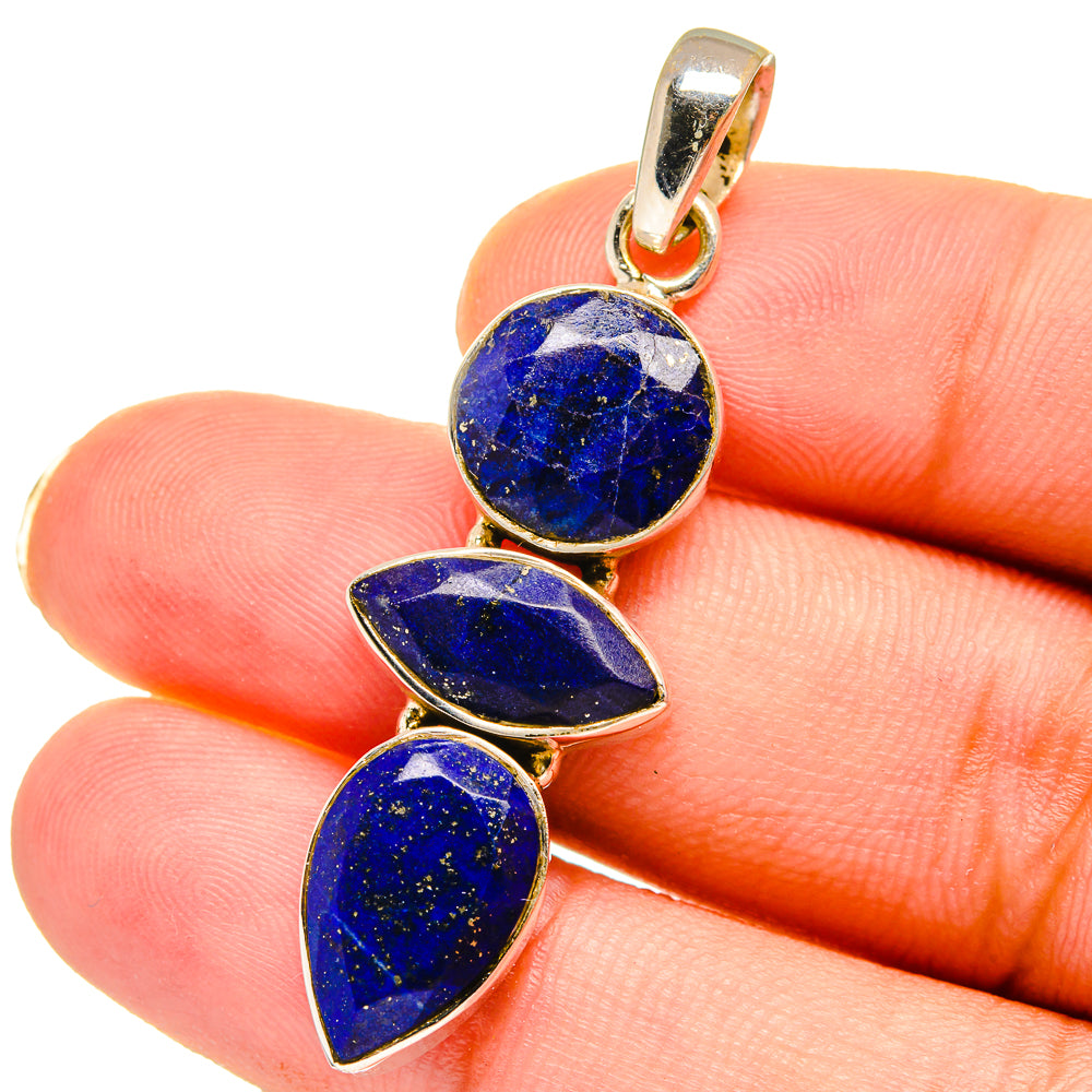 Lapis Lazuli Pendants handcrafted by Anasilvercos - PD14672