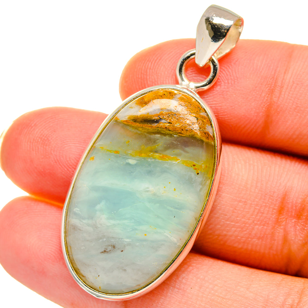 Peruvian Opal Pendants handcrafted by Anasilvercos - PD14703