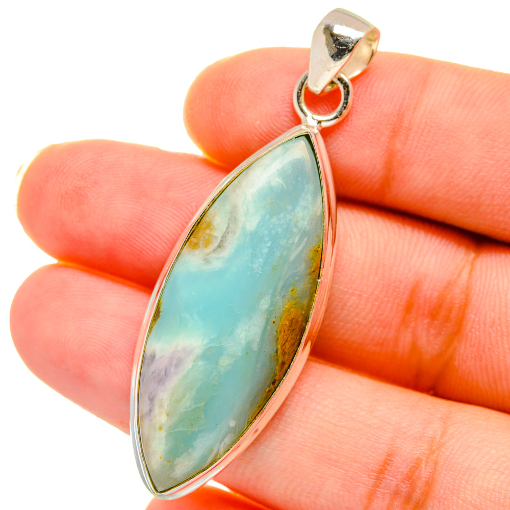 Peruvian Opal Pendants handcrafted by Anasilvercos - PD14705