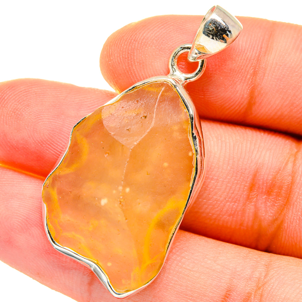 Libyan Desert Glass Pendants handcrafted by Anasilvercos - PD14709
