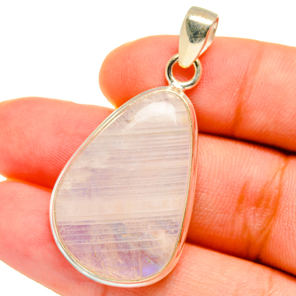 Rainbow Moonstone Pendants handcrafted by Anasilvercos - PD14721
