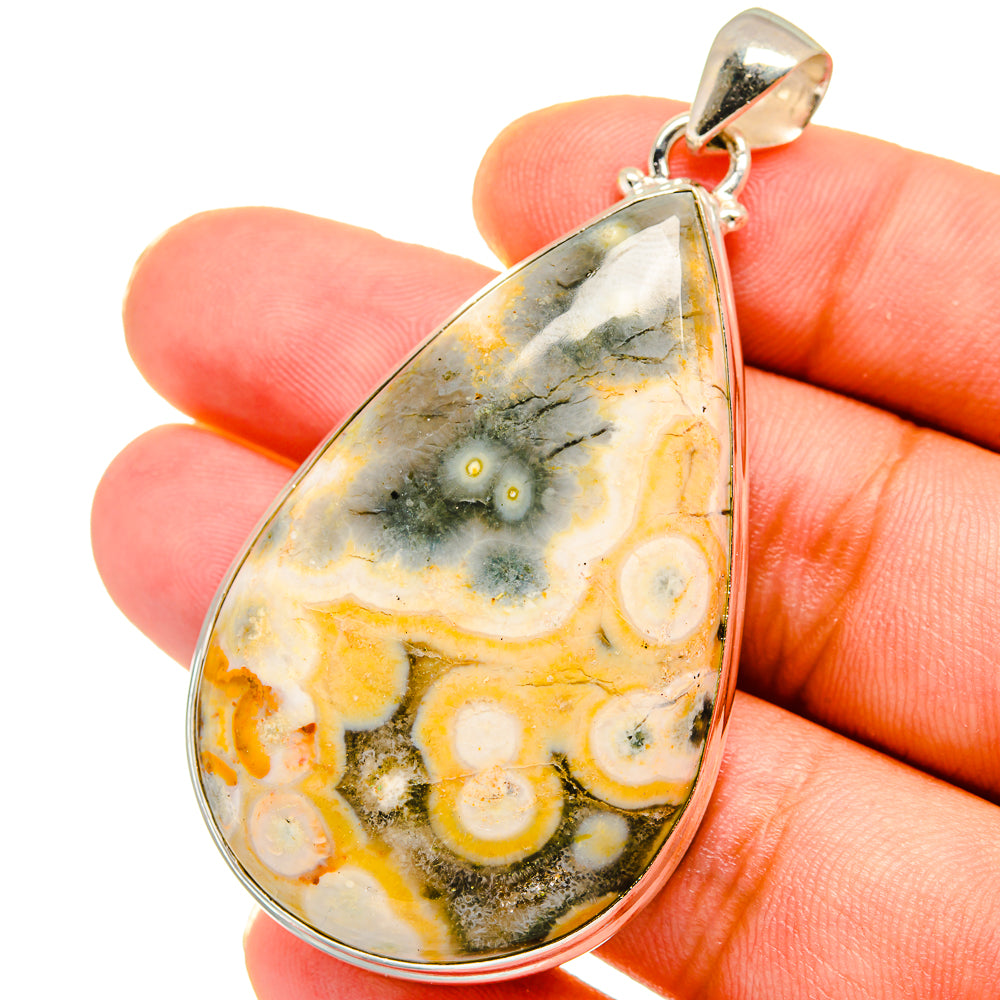 Ocean Jasper Pendants handcrafted by Anasilvercos - PD14752