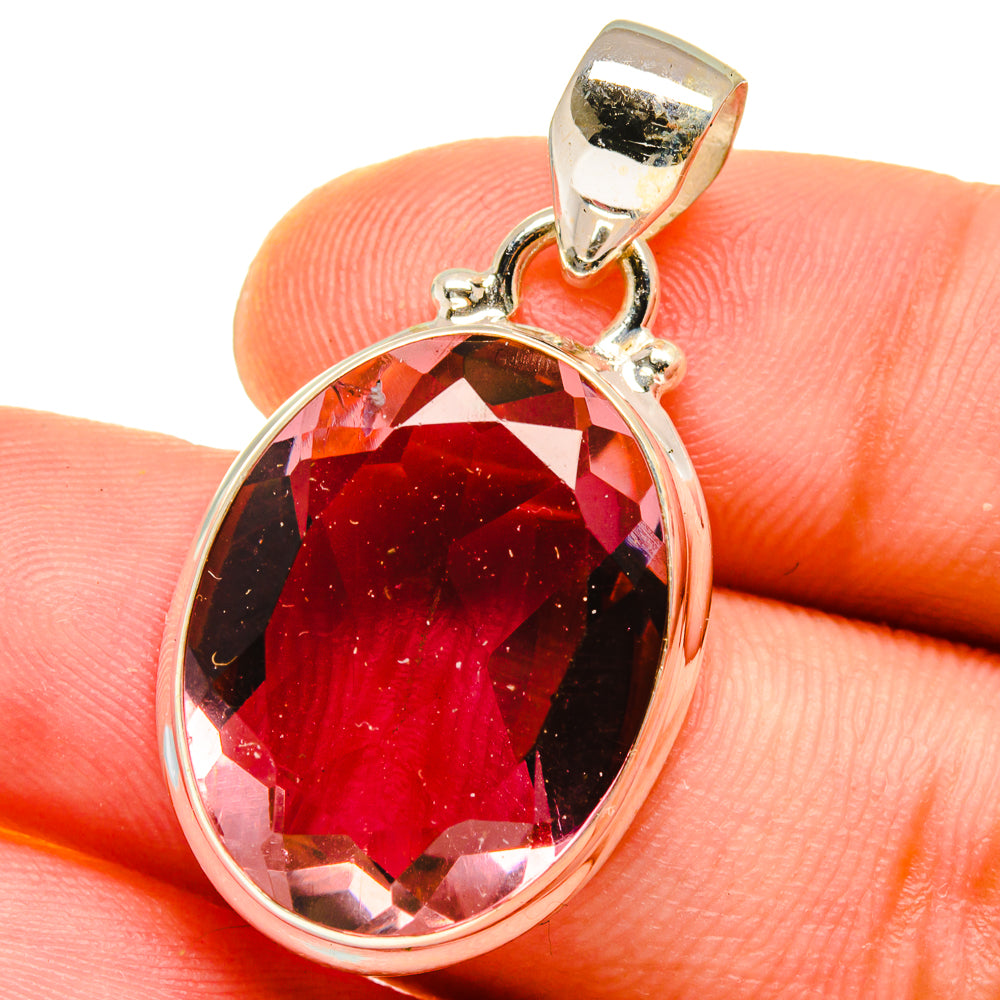 Color Change Alexandrite (Lab.) Pendants handcrafted by Anasilvercos - PD14762