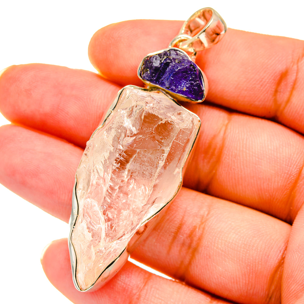 Rainbow Moonstone Pendants handcrafted by Anasilvercos - PD14785