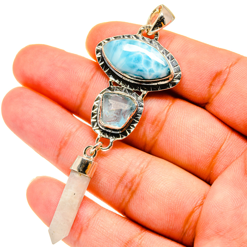 Larimar Pendants handcrafted by Anasilvercos - PD14788