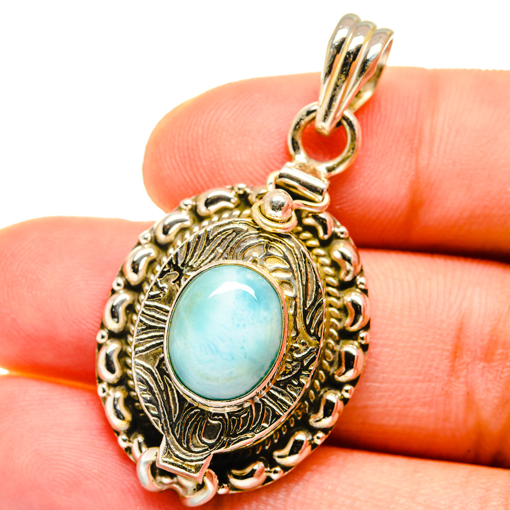 Larimar Pendants handcrafted by Anasilvercos - PD14808