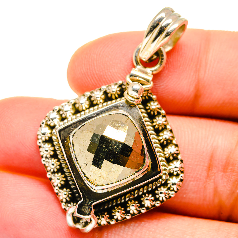 Pyrite Pendants handcrafted by Anasilvercos - PD14837