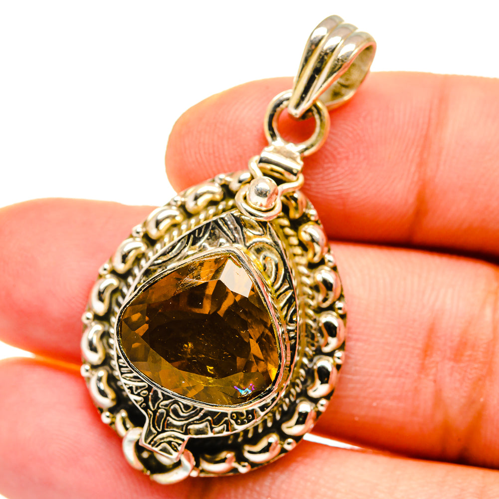 Mandarin Citrine Pendants handcrafted by Anasilvercos - PD14839