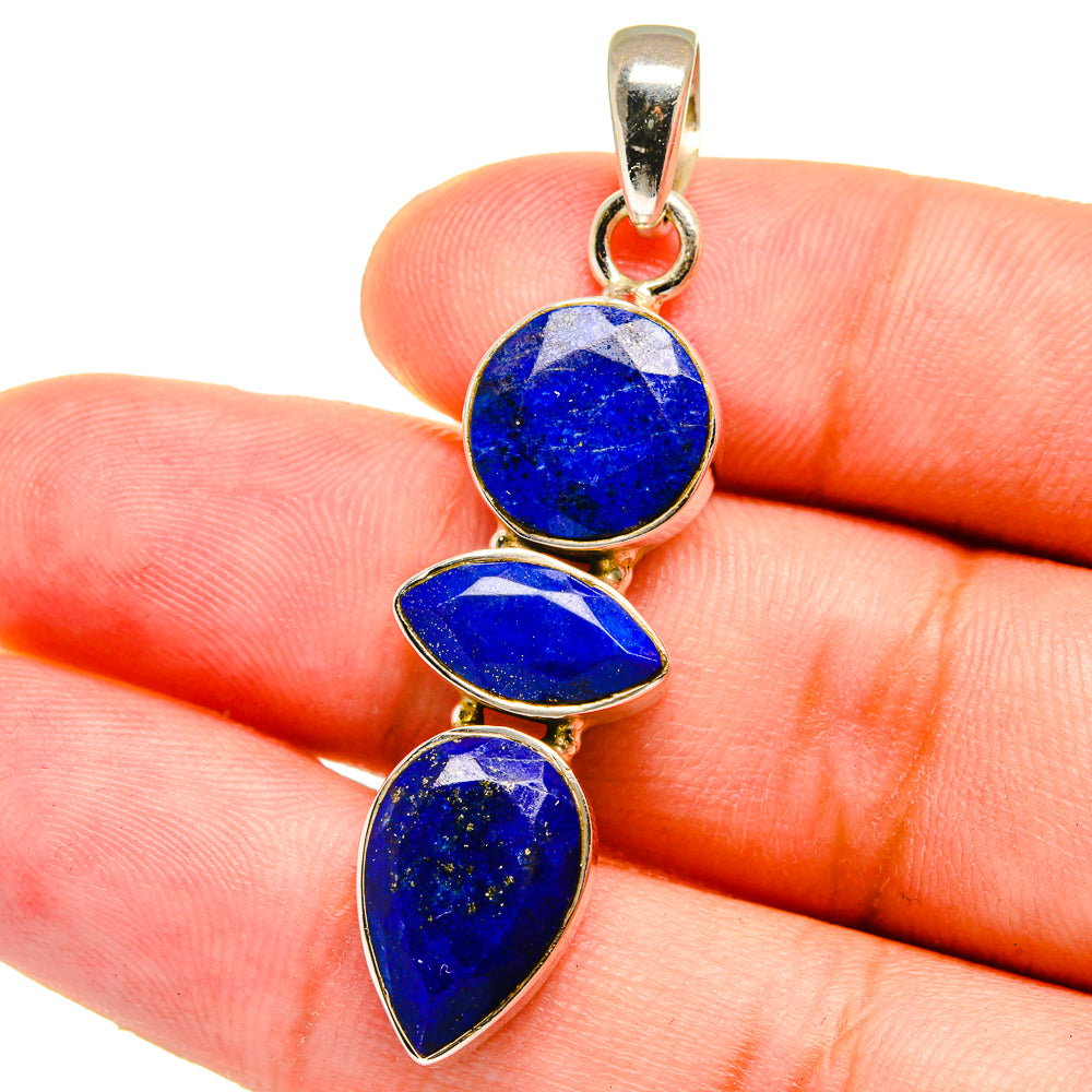 Lapis Lazuli Pendants handcrafted by Anasilvercos - PD14850