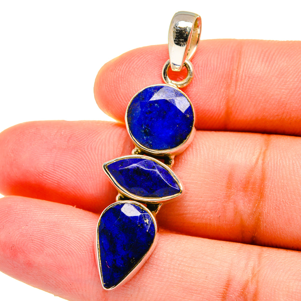 Lapis Lazuli Pendants handcrafted by Anasilvercos - PD14852