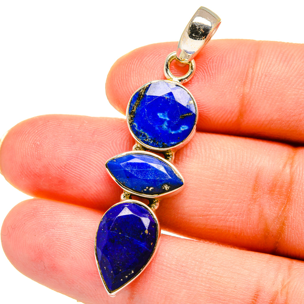 Lapis Lazuli Pendants handcrafted by Anasilvercos - PD14856