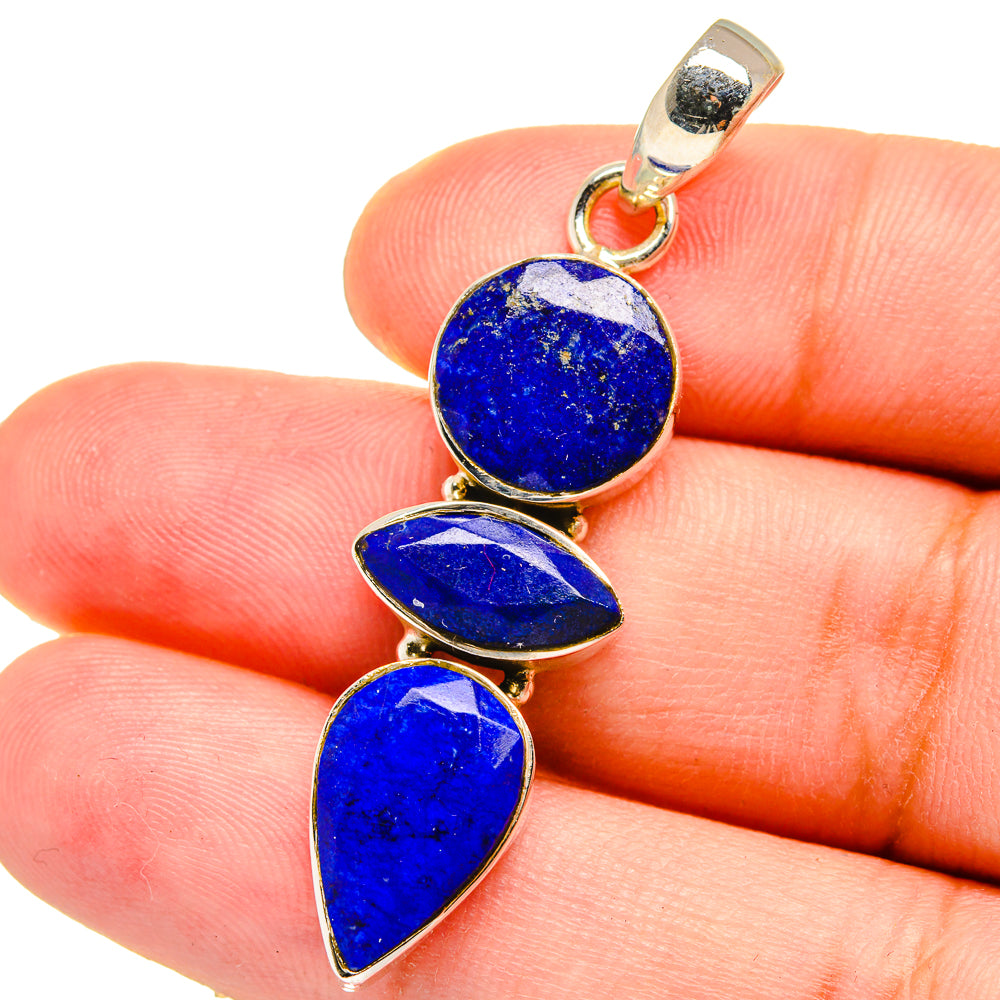 Lapis Lazuli Pendants handcrafted by Anasilvercos - PD14857
