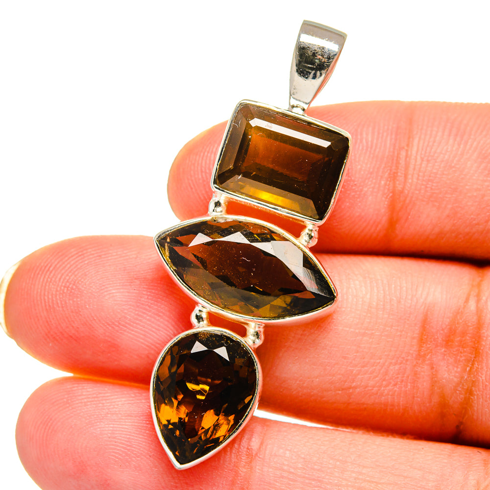 Mandarin Citrine Pendants handcrafted by Anasilvercos - PD14870