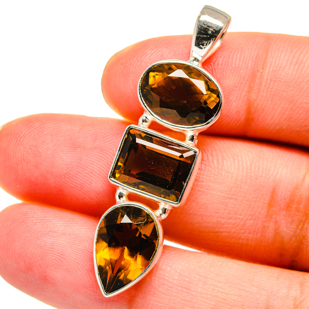 Mandarin Citrine Pendants handcrafted by Anasilvercos - PD14872