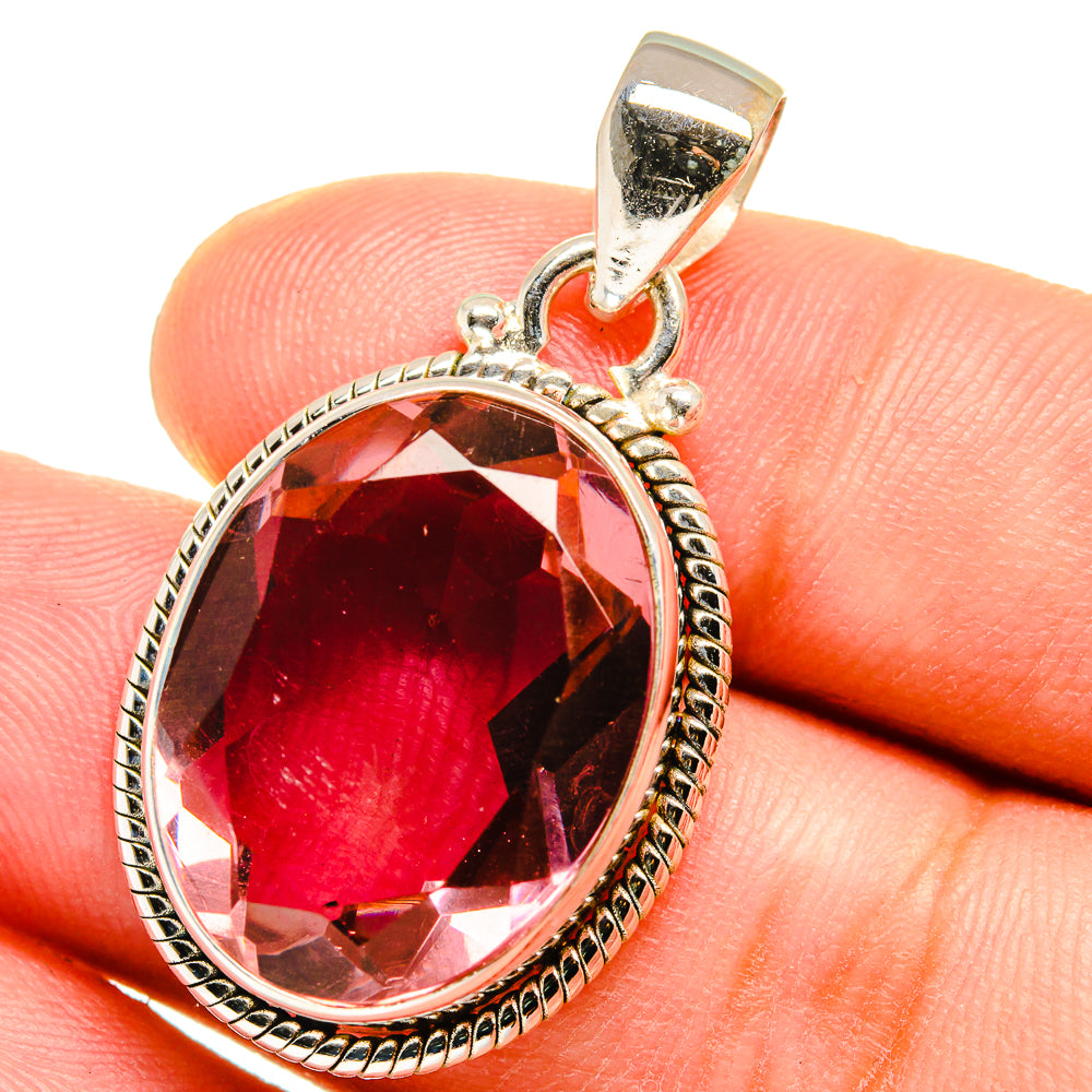 Color Change Alexandrite (Lab.) Pendants handcrafted by Anasilvercos - PD14876